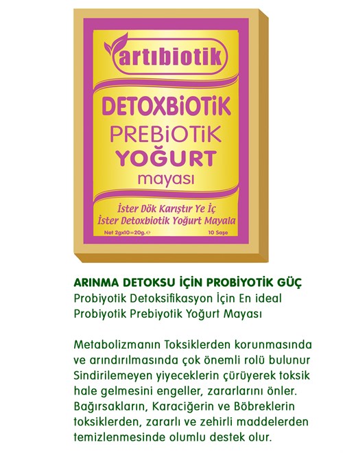 Detoxbiotik Prebiotik Yoğurt Mayası