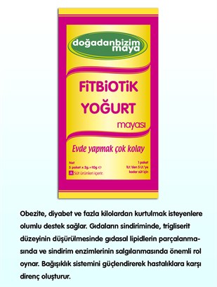 Fitbiotik Yoğurt Mayası  ( 1 Kutu )