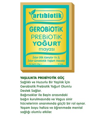 Gerobiotik Prebiotik Yoğurt Mayası