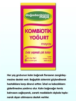 Kombiotik Yoğurt Mayası (1 Kutu)
