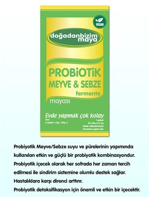 Probiotik Sebze Meyve Fermente Mayası ( 1 Kutu )